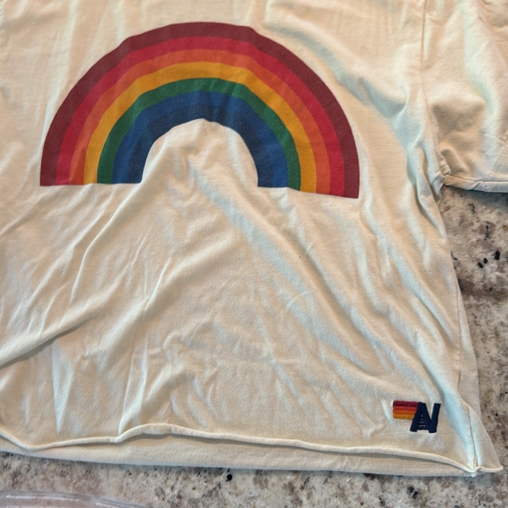 Aviator nation Blue and Cream Short Sleeve Tees - Picture 6 of 6